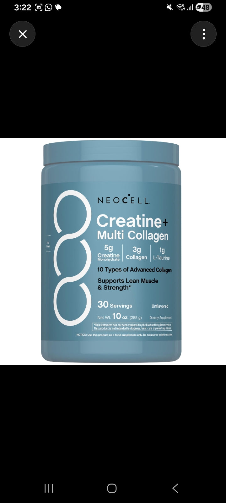 COMBO CREATINA + NEOCELL COLLAGEN
