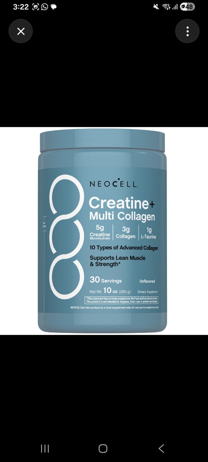 COMBO CREATINA + NEOCELL COLLAGEN